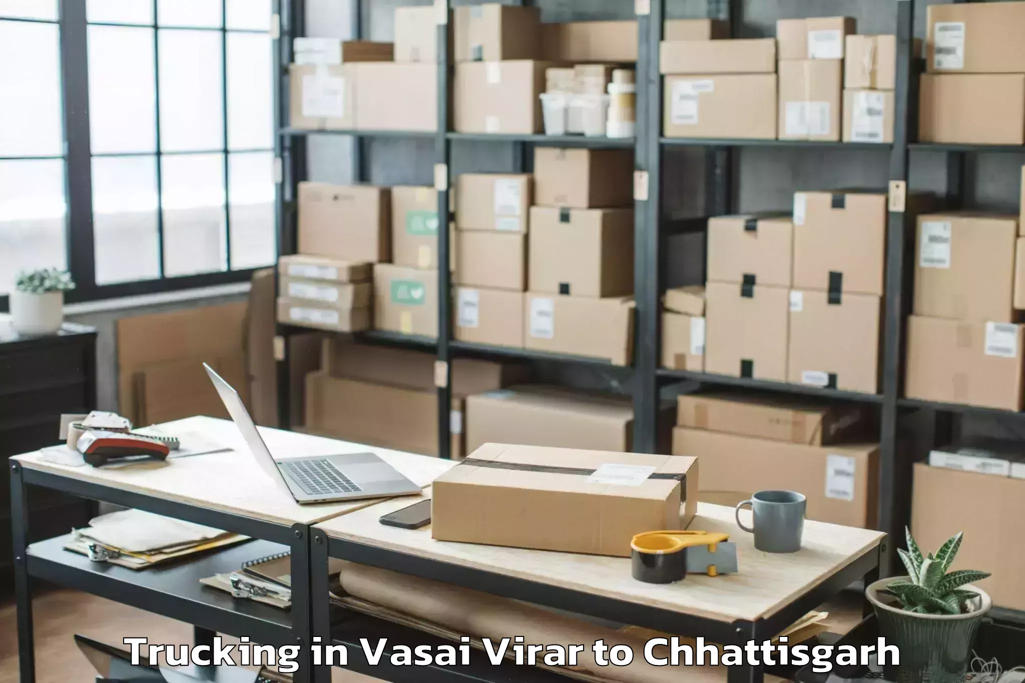 Professional Vasai Virar to Wadrafnagar Trucking